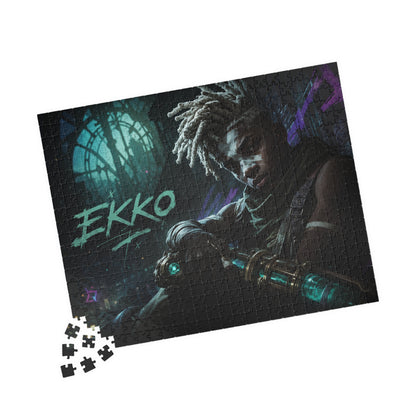 Ekko Arcane Neon Night Jigsaw Puzzle — League-Inspired 110–520 Piece