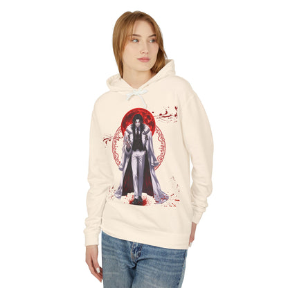 Vampire Prince Hoodie — Gothic Red Moon Graphic Pullover