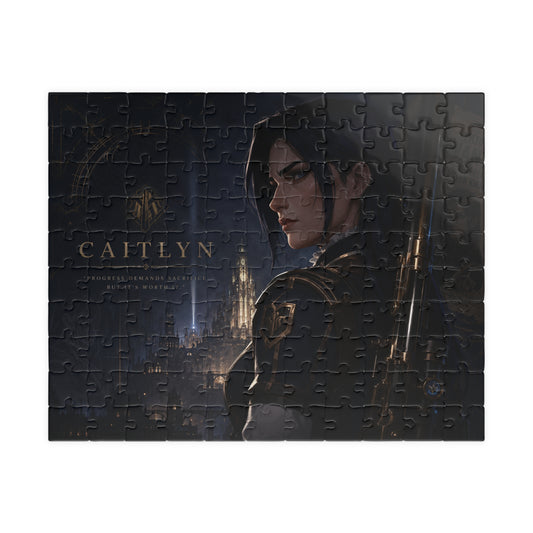 Caitlyn Arcane Steampunk Sniper Jigsaw Puzzle — 110/252/520-Piece Collectible