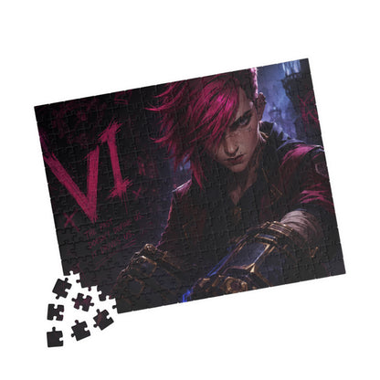 Vi Arcane Dark Cyberpunk Character Jigsaw Puzzle — 110/252/520-Piece