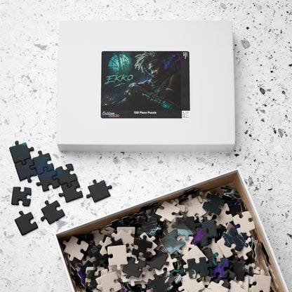 Ekko Arcane Neon Night Jigsaw Puzzle — League-Inspired 110–520 Piece