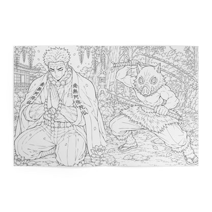 Demon Slayer Anime Coloring Book — Demon Slayer Heroes Illustrated Coloring Book