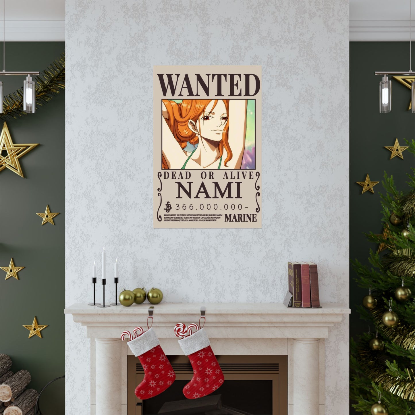 Wanted Poster Poster — "WANTED: NAMI" Anime Vertical Matte Print