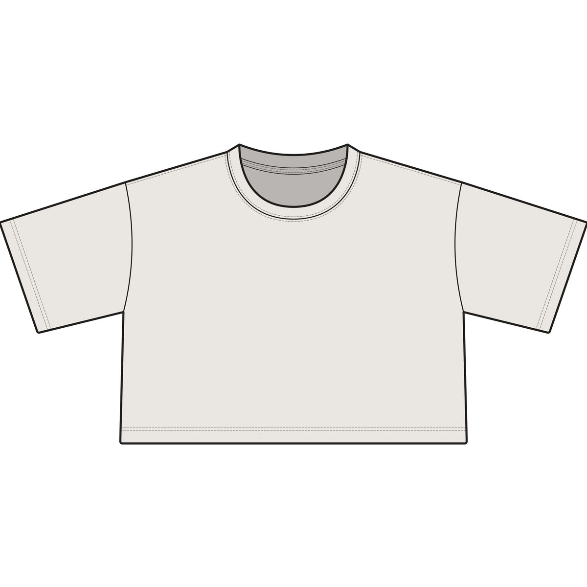 Mao Mao Apothecary Diaries Cropped Tee — Delicate Anime Girl Line Art with Japanese Calligraphy