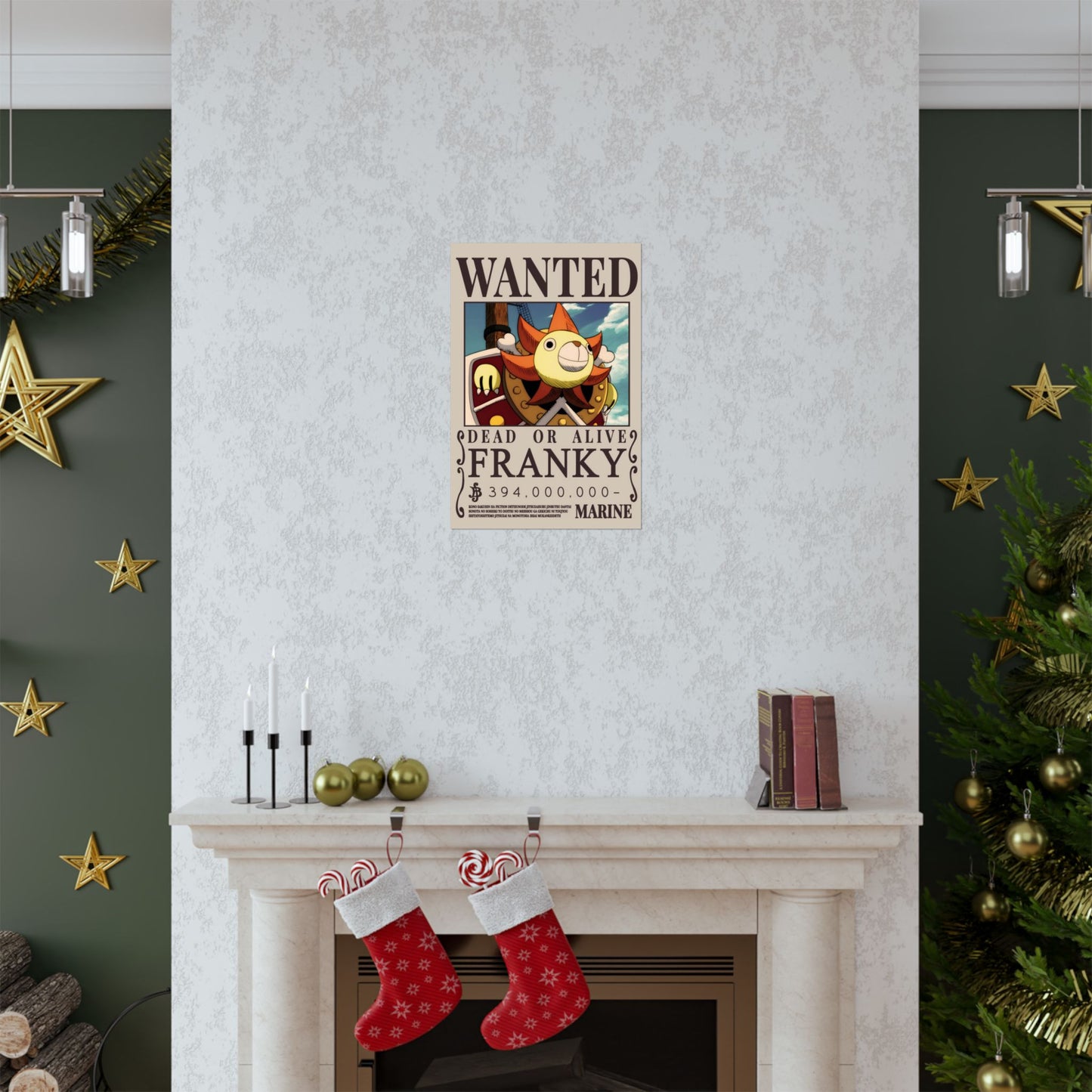 Wanted Poster Matte Vertical Poster — "Franky" Dead or Alive Vintage Anime Print