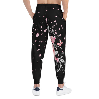 Floral Sakura Joggers — Cherry Blossom Athletic Sweatpants