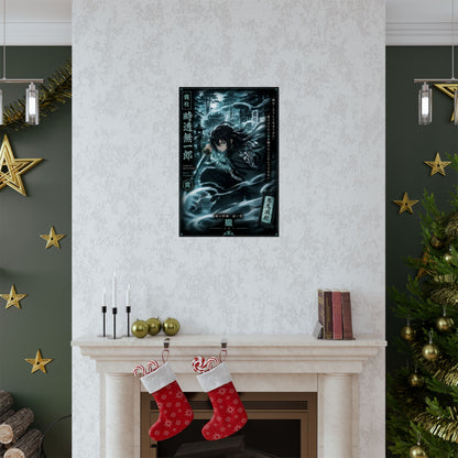 Muichiro Tokito Mist Hashira Matte Vertical Poster | Demon Slayer Wall Art
