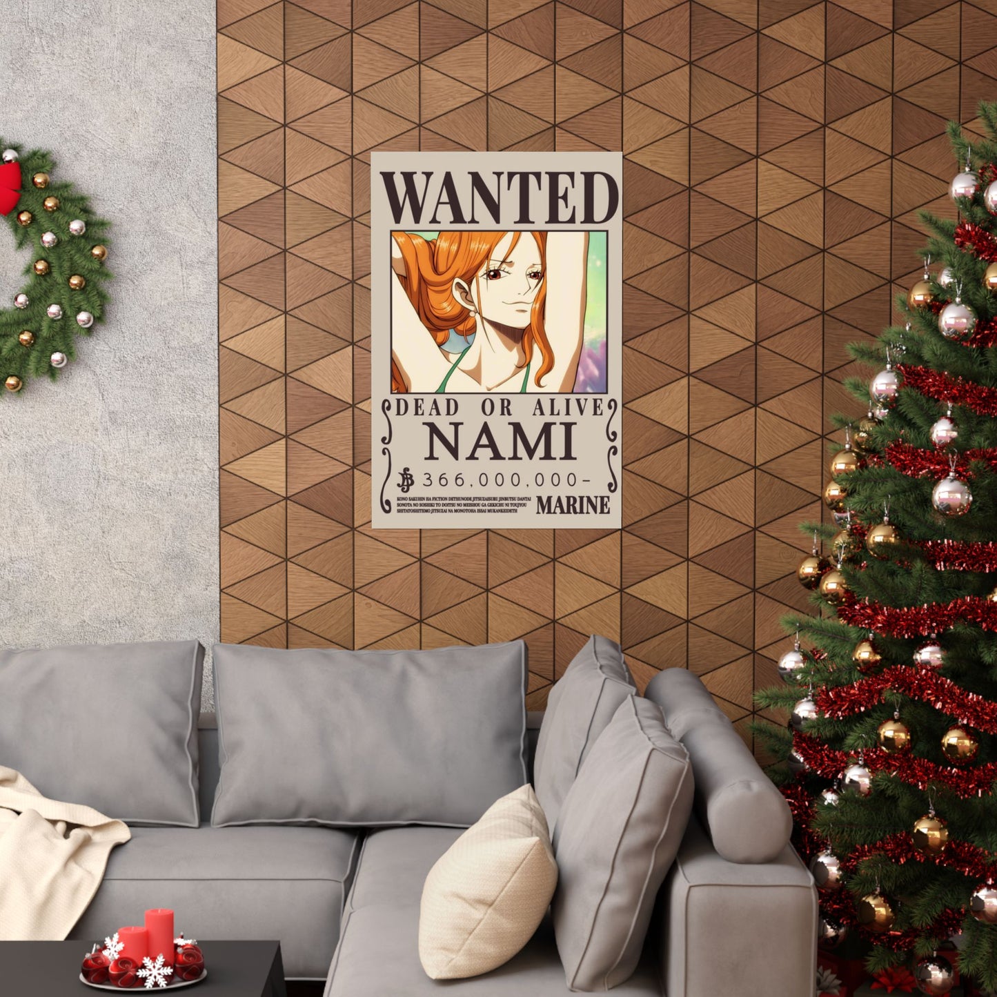 Wanted Poster Poster — "WANTED: NAMI" Anime Vertical Matte Print