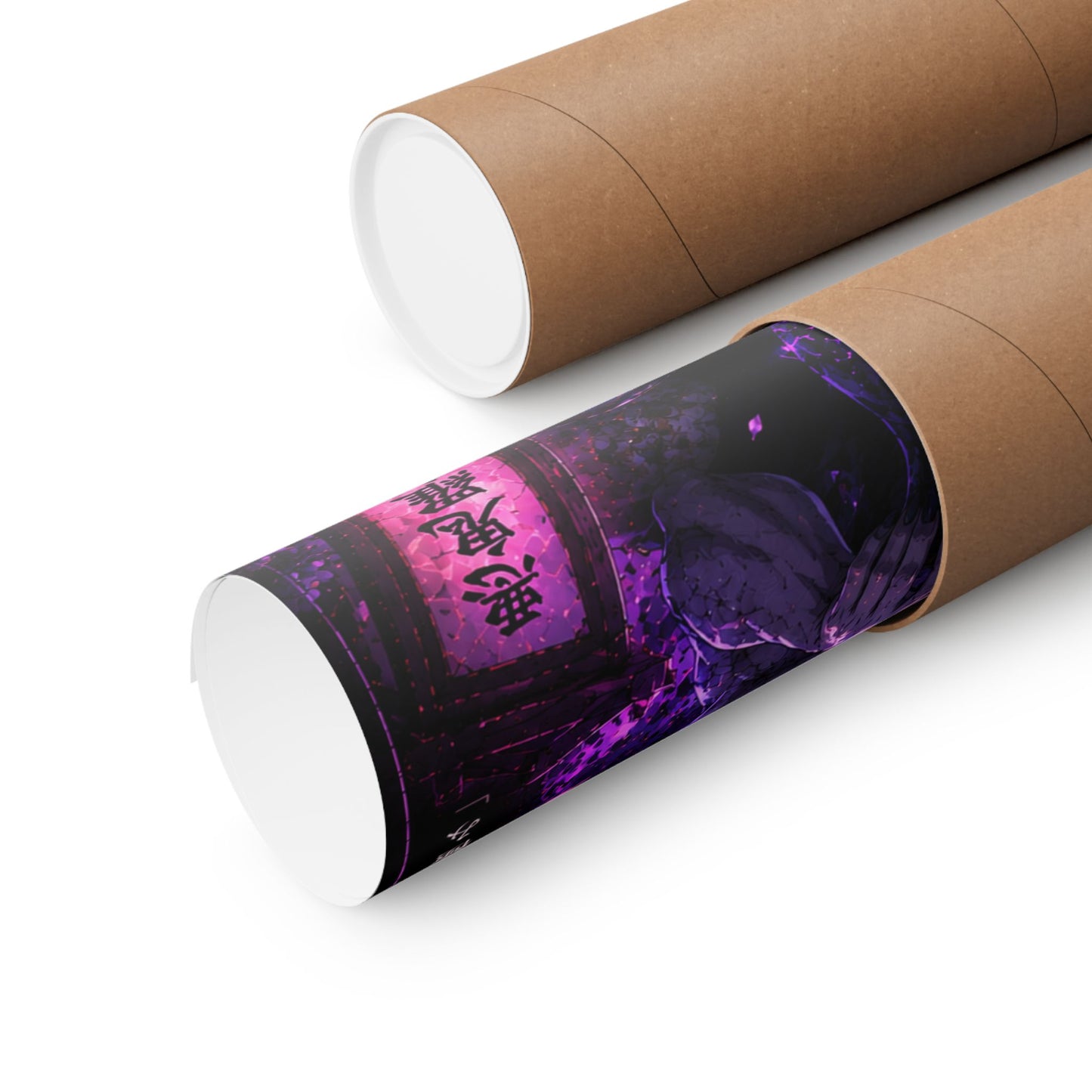 Demon Moon Matte Poster — Gothic Anime Vertical Wall Art
