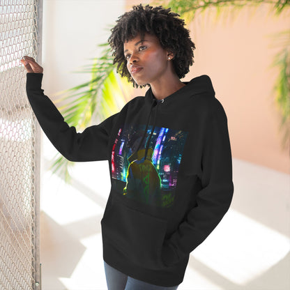Cyberpunk Neon Hoodie — "David" Vaporwave Streetwear