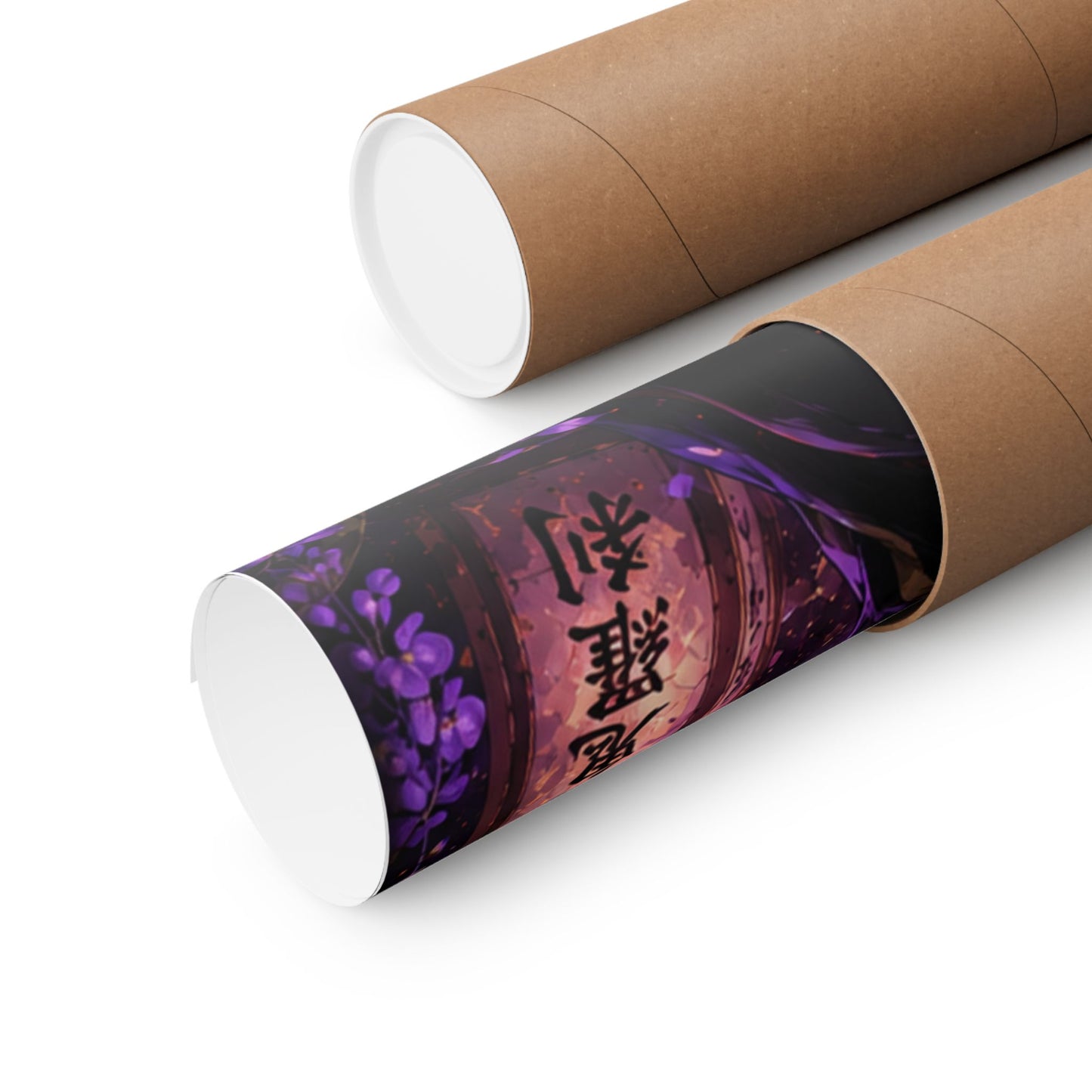 Dark Anime Demon Poster — Matte Vertical Wall Art (Japanese Gothic Fantasy)