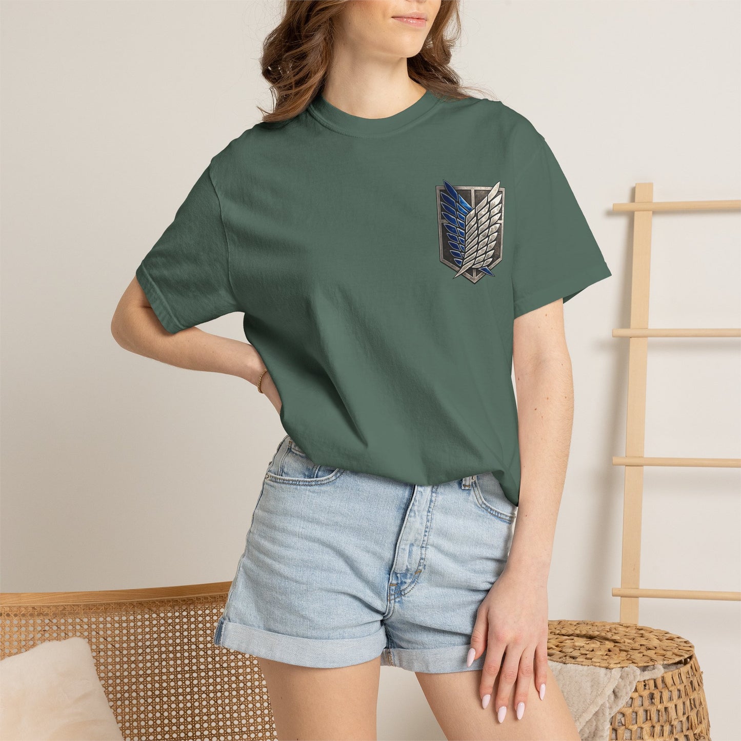 Attack on Titan Scout Regiment Tee — Eren vs Colossal Back Graphic T-Shirt