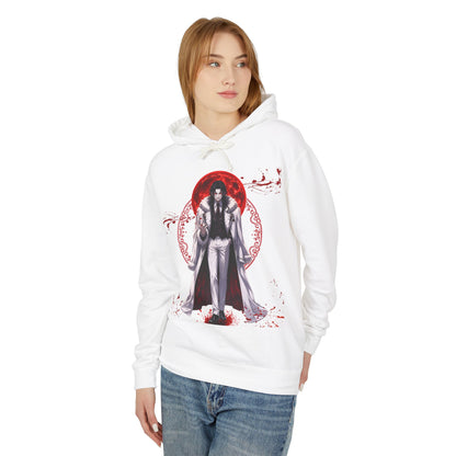 Vampire Prince Hoodie — Gothic Red Moon Graphic Pullover