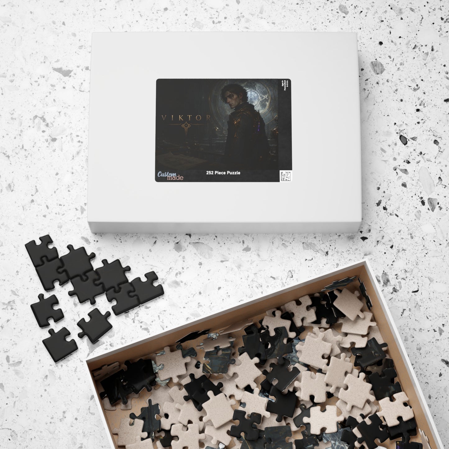 Viktor Arcane Dark Fantasy Puzzle — Gothic Portrait Jigsaw (110–520 pcs)