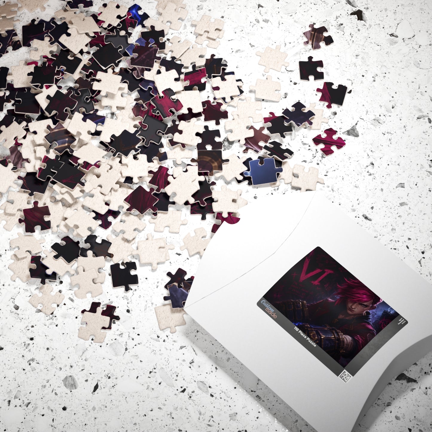 Vi Arcane Dark Cyberpunk Character Jigsaw Puzzle — 110/252/520-Piece