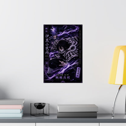 Matte Poster — Dark Anime Snake Spirit Design (Vertical)