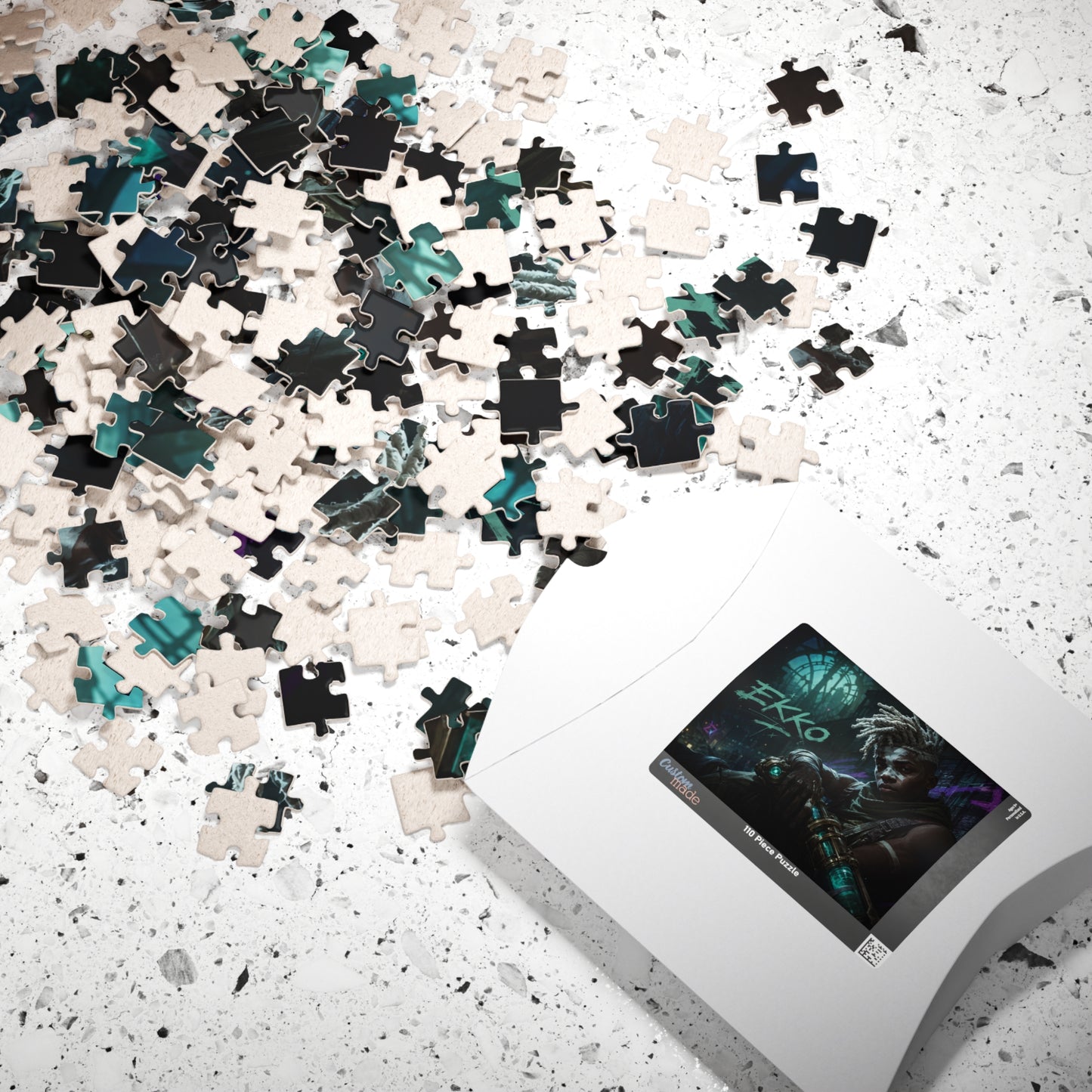 Ekko Arcane Neon Night Jigsaw Puzzle — League-Inspired 110–520 Piece