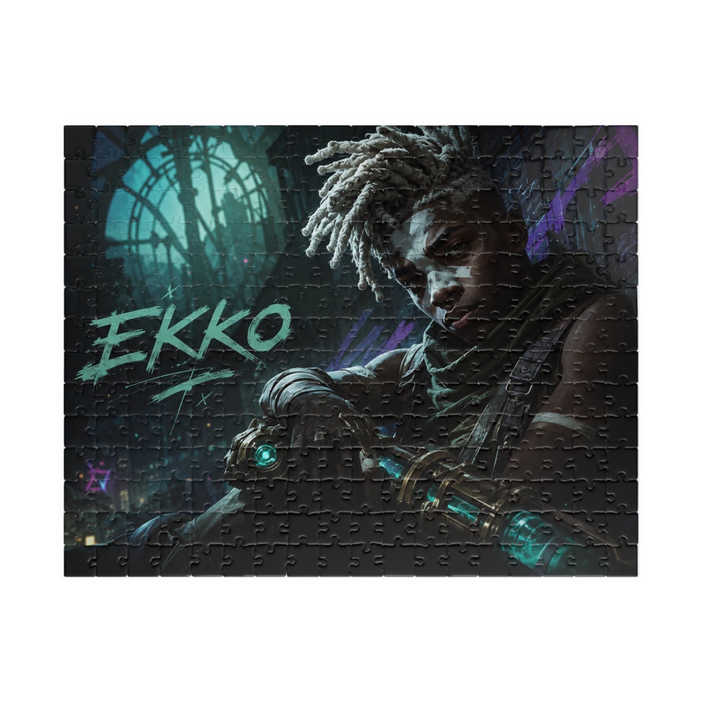 Ekko Arcane Neon Night Jigsaw Puzzle — League-Inspired 110–520 Piece