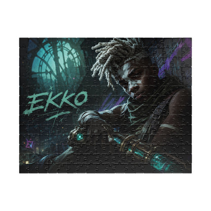 Ekko Arcane Neon Night Jigsaw Puzzle — League-Inspired 110–520 Piece