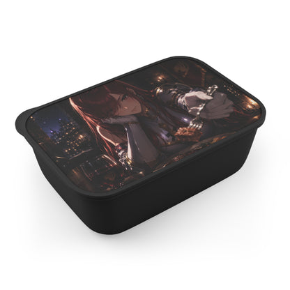 Erza Fairy Tail Anime Character Bento Box — Genshin-Style Red-Haired Girl Design