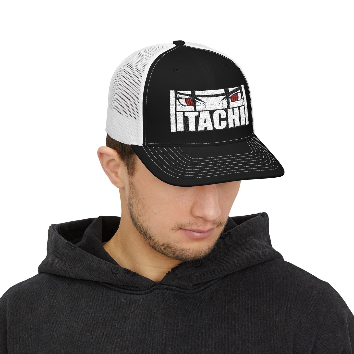 Trucker Cap — Itachi Red Eyes Graphic Snapback