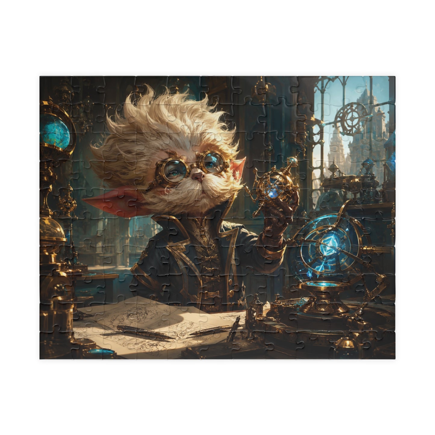 Heimerdinger Arcane Steampunk Gnome Inventor Jigsaw Puzzle – Fantasy 110/252/520-Piece