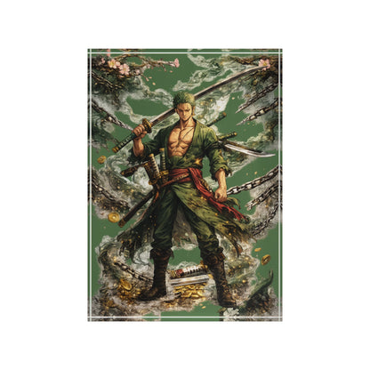 Zoro One Piece Anime Photo Block – Decorative Acrylic Display