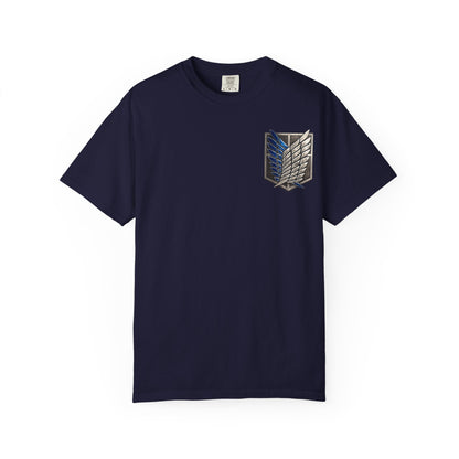 Attack on Titan Scout Regiment Tee — Eren vs Colossal Back Graphic T-Shirt
