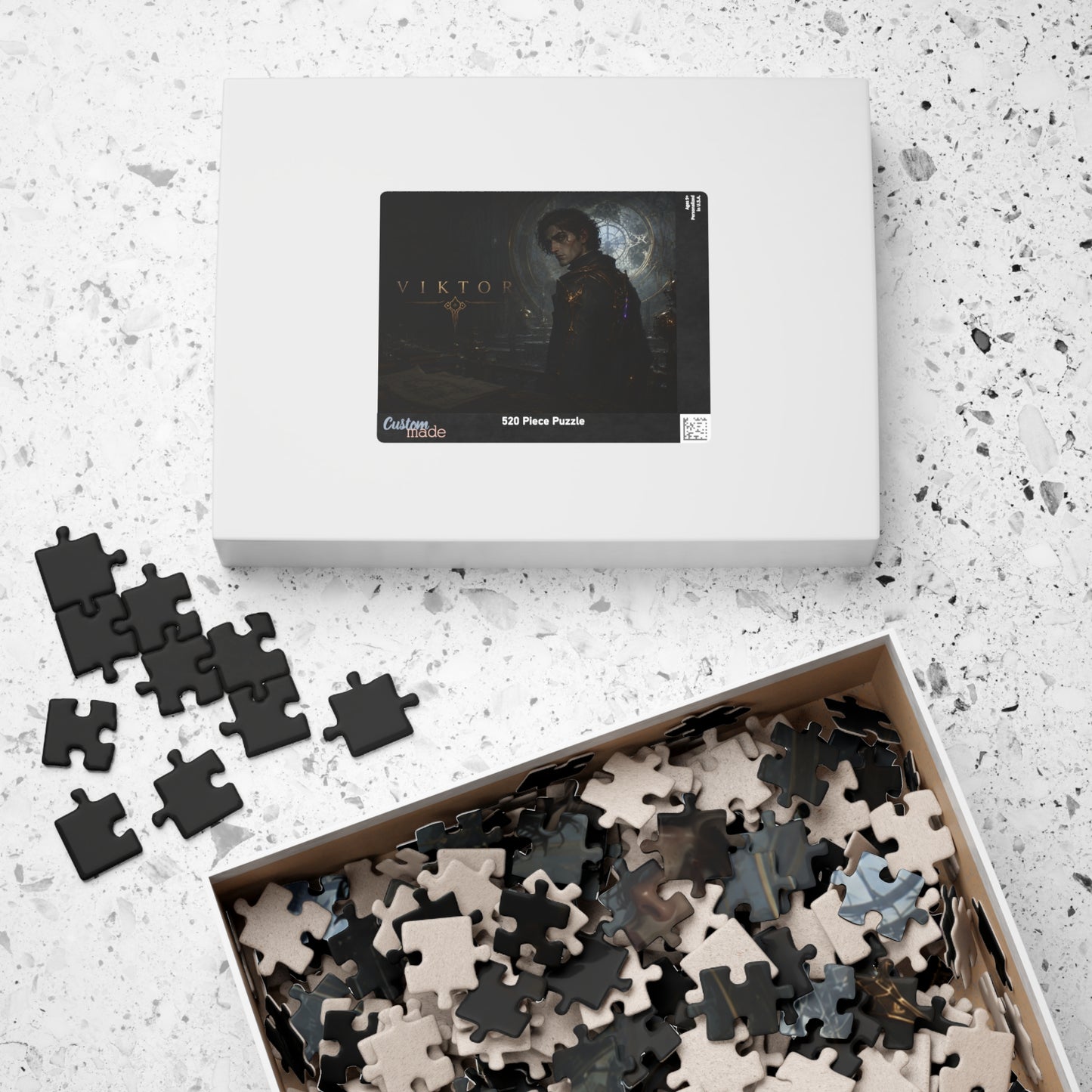 Viktor Arcane Dark Fantasy Puzzle — Gothic Portrait Jigsaw (110–520 pcs)