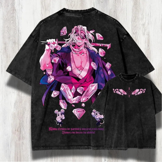 Demon Slayer Tengen Uzui Sound Hashira Oversized T-Shirt – Anime Streetwear Graphic Tee 2026