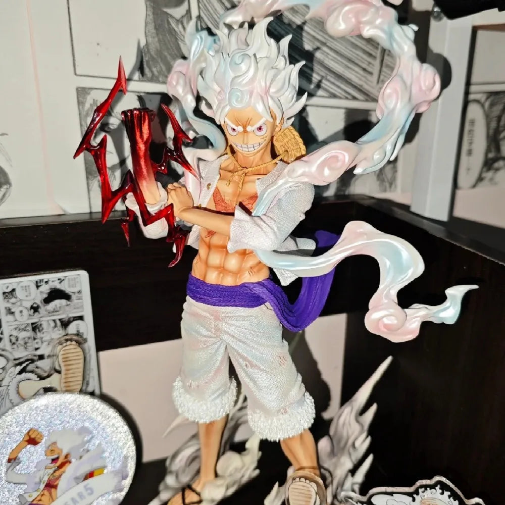 25cm/9.84in Anime One Piece Figure Gear 5 Nika Luffy Figure  Pvc Statue Desktop Ornamen Collection Model Toys Gifts