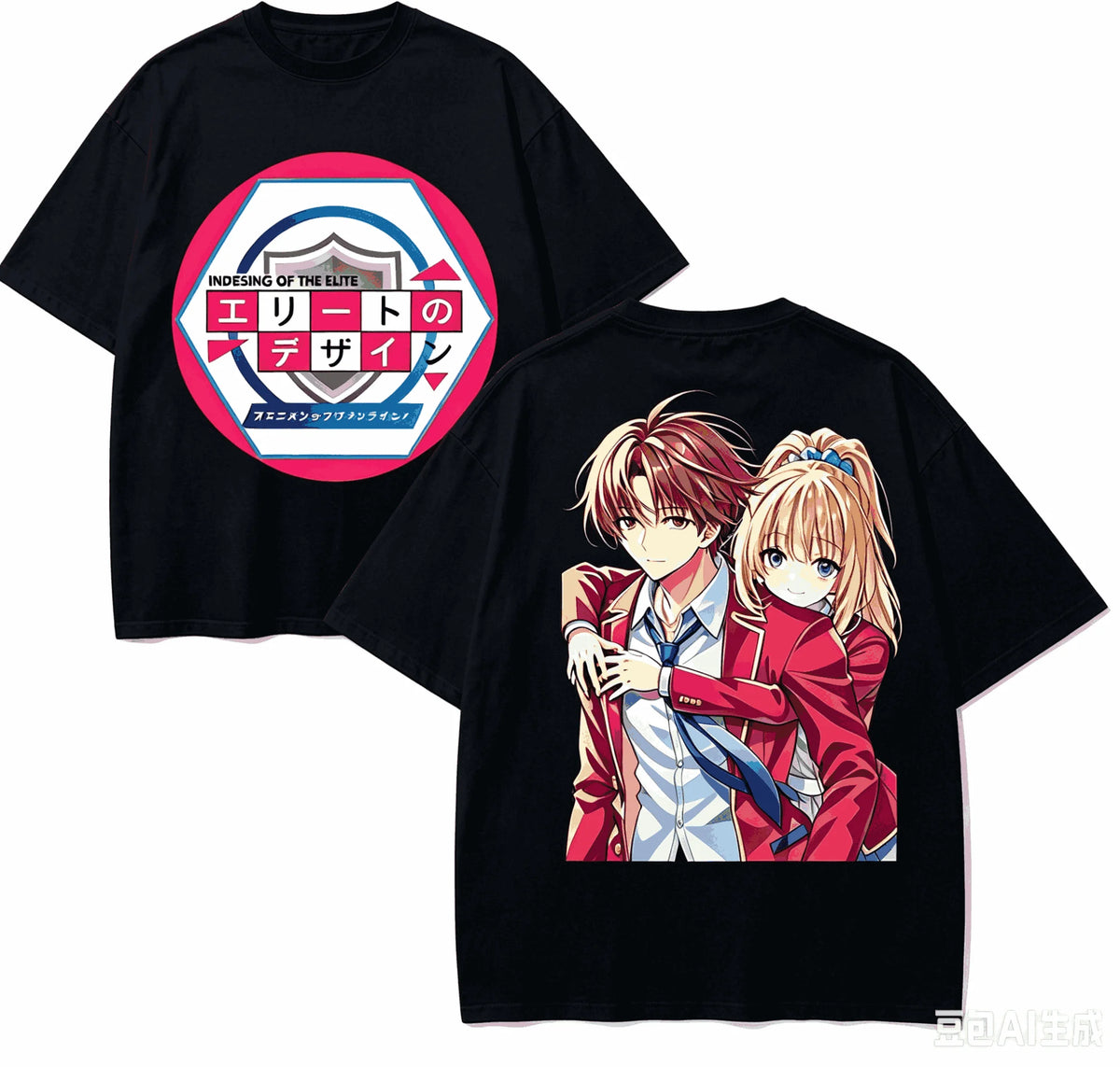 Classroom of the Elite Retro Oversized T-Shirt – Unisex Harajuku Anime Streetwear