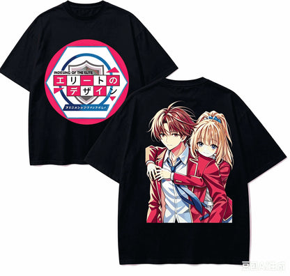 Classroom of the Elite Retro Oversized T-Shirt – Unisex Harajuku Anime Streetwear