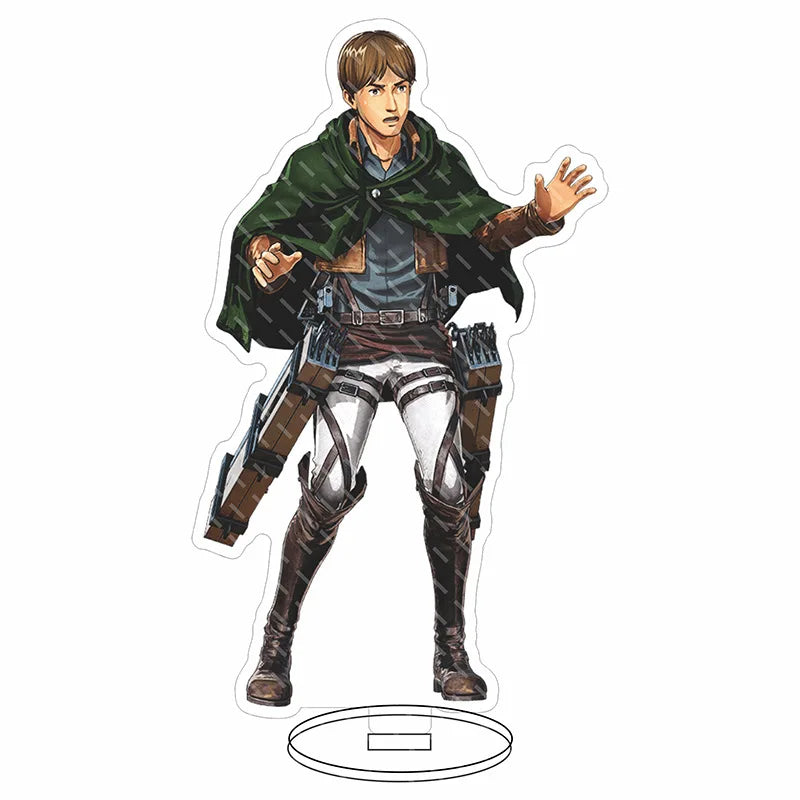 Attack on Titan Acrylic Stand Figure – 16CM Anime Display Stand | Eren, Mikasa, Armin & Conni