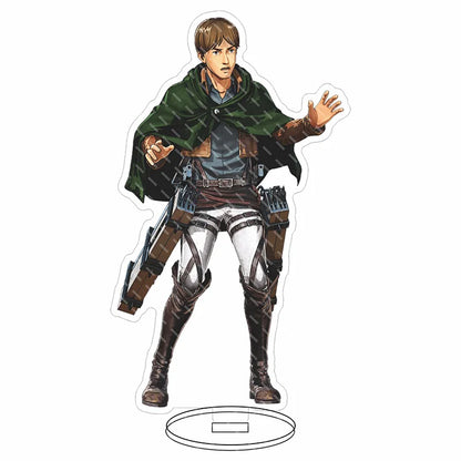 Attack on Titan Acrylic Stand Figure – 16CM Anime Display Stand | Eren, Mikasa, Armin & Conni