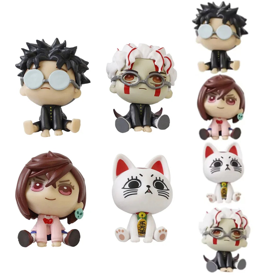 DAN DA DAN 4-Piece Anime Figure Set – Momo, Okarun & Turbo Granny PVC Collectibles