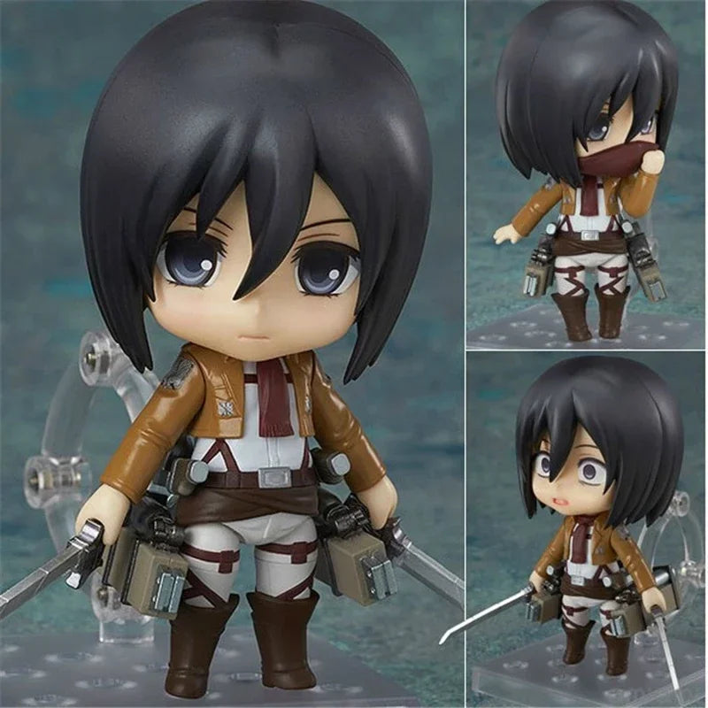 Anime Attack on Titan Mikasa Ackerman 203 Eren Jaeger 207 Rivaille 213 Dolls PVC Action Figure Collective Toy