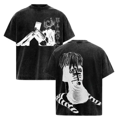 Death Note Misa Amane “MisaMisa” Vintage Washed T-Shirt – Oversized Y2K Anime Tee