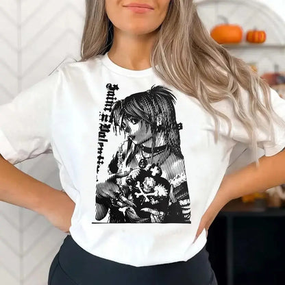 Death Note Psychedelic Y2K T-Shirt – Gothic Harajuku Anime Streetwear Tee