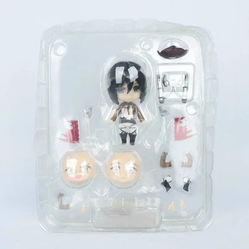 Anime Attack on Titan Mikasa Ackerman 203 Eren Jaeger 207 Rivaille 213 Dolls PVC Action Figure Collective Toy