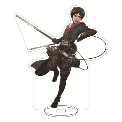 Attack on Titan Acrylic Stand Figure – 16CM Anime Display Stand | Eren, Mikasa, Armin & Conni