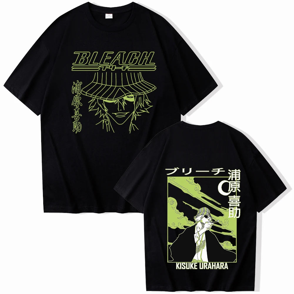 BLEACH Kisuke Urahara Graphic T-Shirt – Unisex Harajuku Anime Streetwear Tee