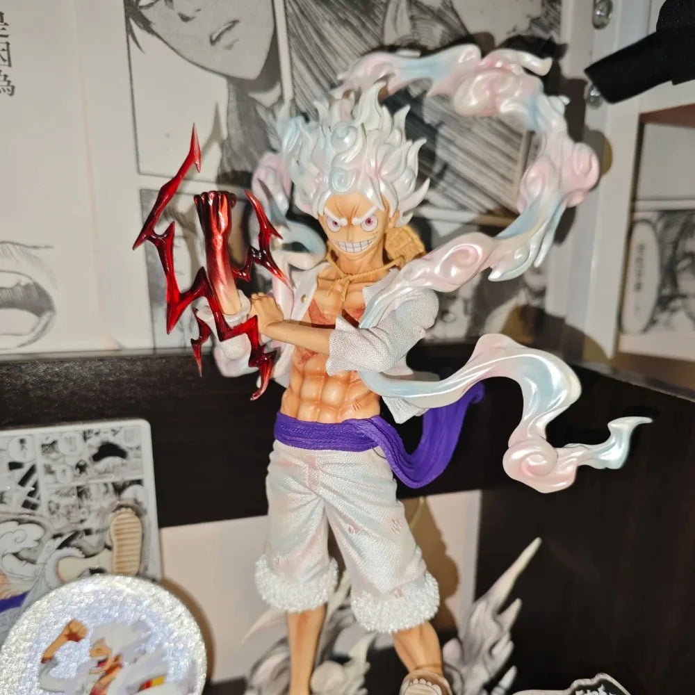 25cm/9.84in Anime One Piece Figure Gear 5 Nika Luffy Figure  Pvc Statue Desktop Ornamen Collection Model Toys Gifts