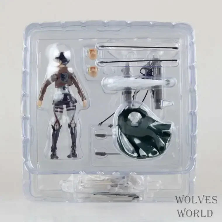 Anime Attack on Titan Mikasa Ackerman 203 Eren Jaeger 207 Rivaille 213 Dolls PVC Action Figure Collective Toy