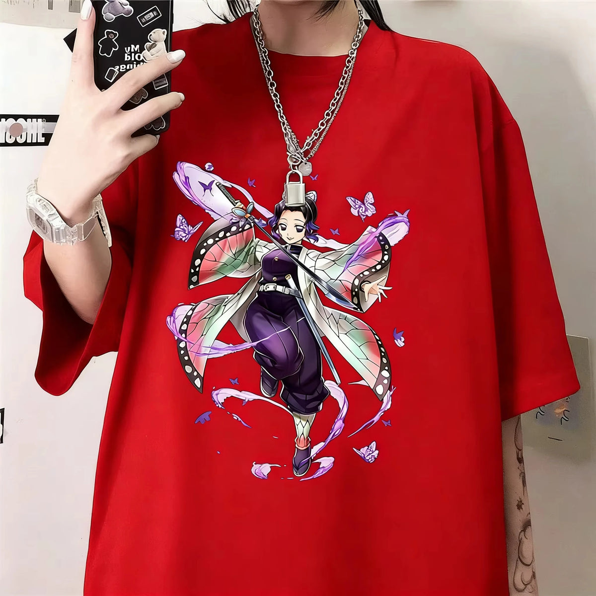 Demon Slayer Shinobu Kocho Anime T-Shirt – Unisex Y2K Harajuku Graphic Tee 2026