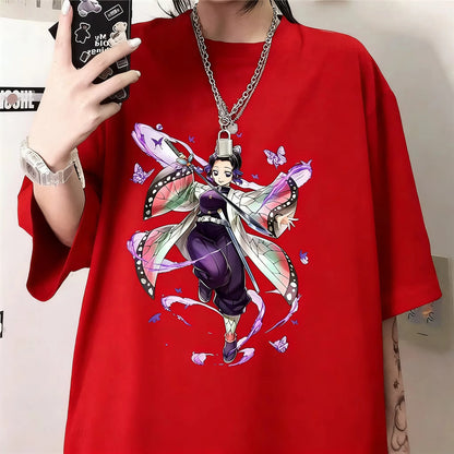 Demon Slayer Shinobu Kocho Anime T-Shirt – Unisex Y2K Harajuku Graphic Tee 2026