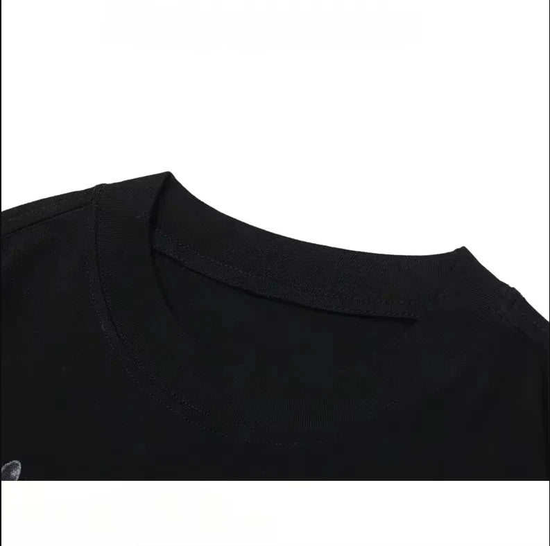 One Piece Summer Men's T-shirt Anime Edward Newgate Autumn Boys Children's Short-sleeved Punk Casual Trendy Parent-child Outfit
