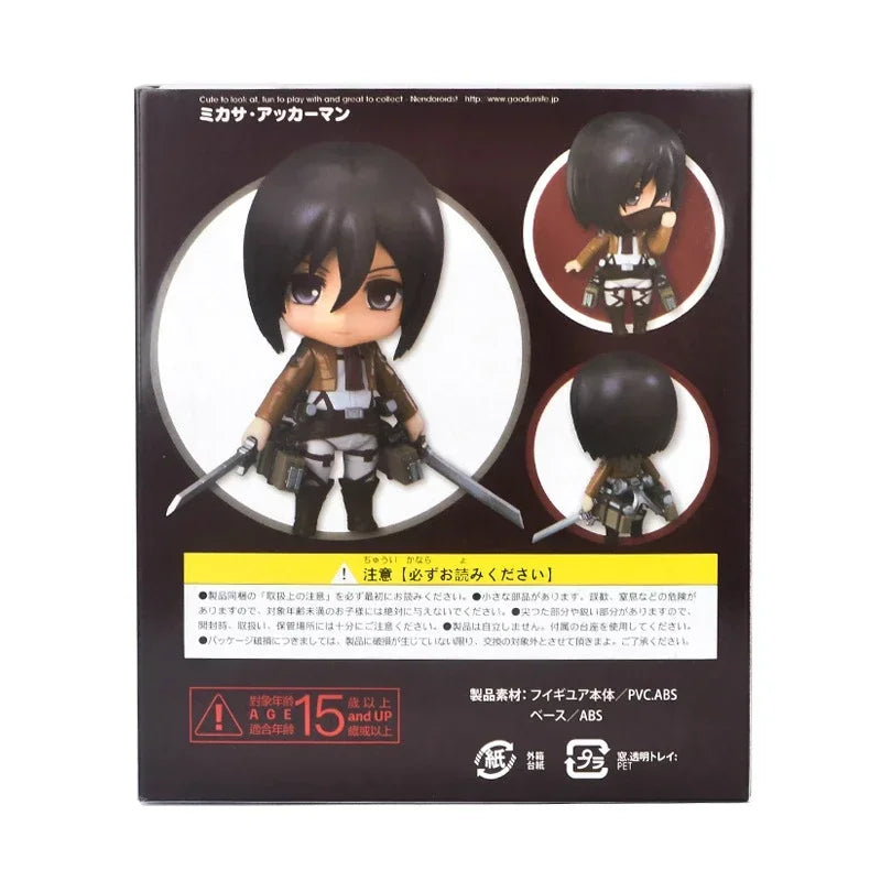 Anime Attack on Titan Mikasa Ackerman 203 Eren Jaeger 207 Rivaille 213 Dolls PVC Action Figure Collective Toy