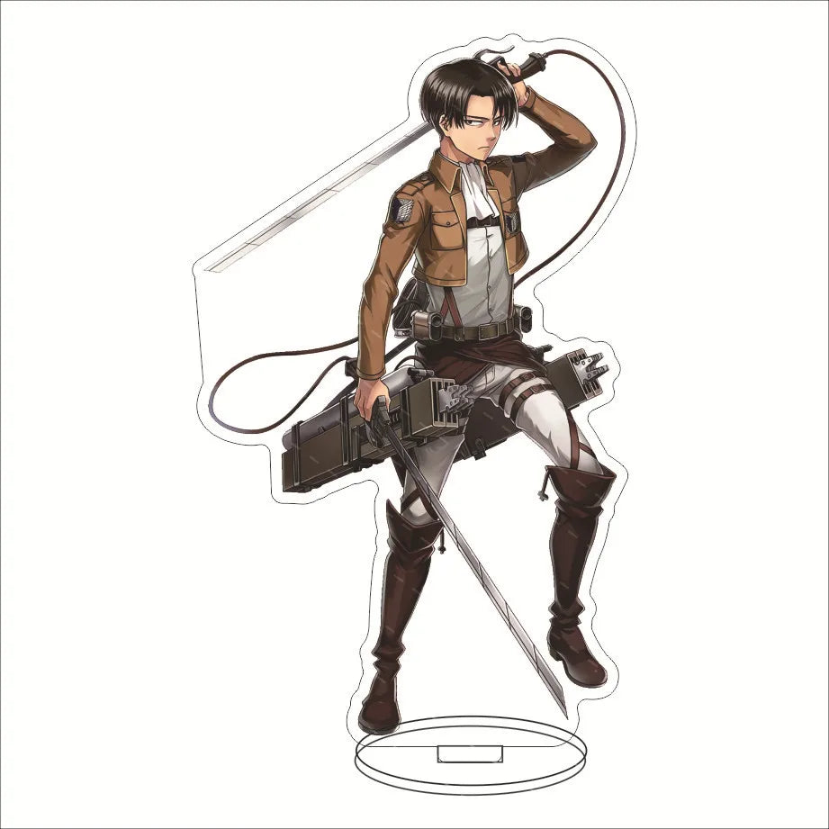 Attack on Titan Acrylic Stand Figure – 16CM Anime Display Stand | Eren, Mikasa, Armin & Conni