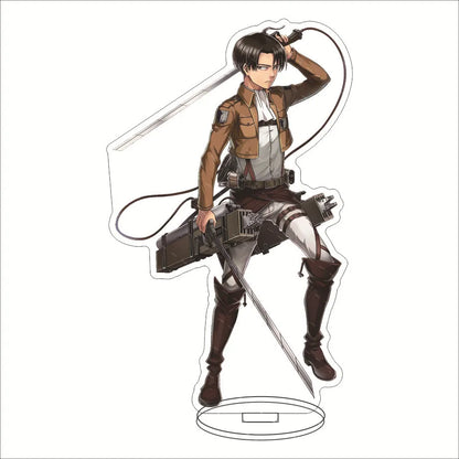Attack on Titan Acrylic Stand Figure – 16CM Anime Display Stand | Eren, Mikasa, Armin & Conni